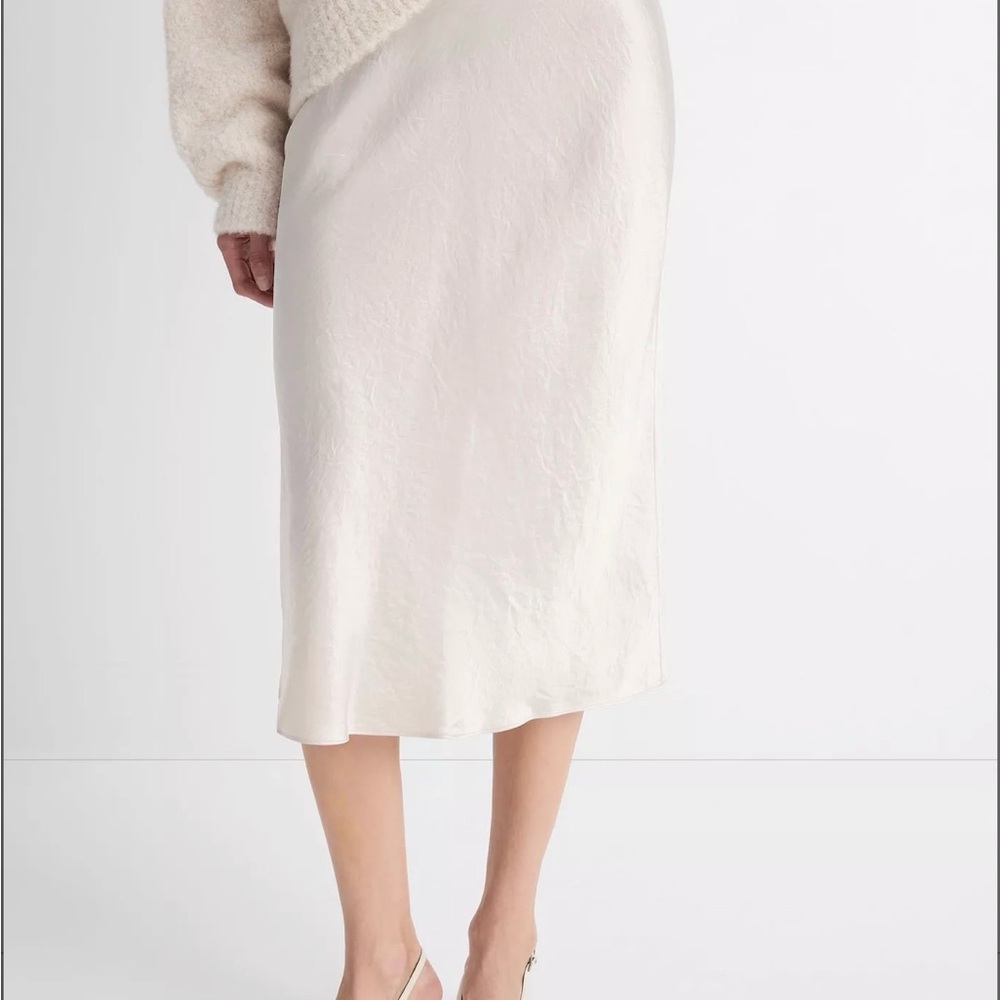 Vince Satin Slip Skirt